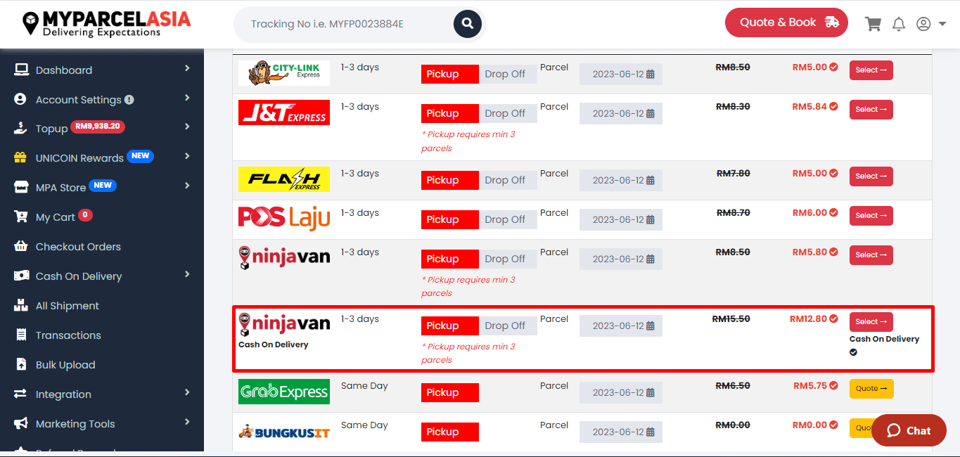 How to cash on delivery step-4