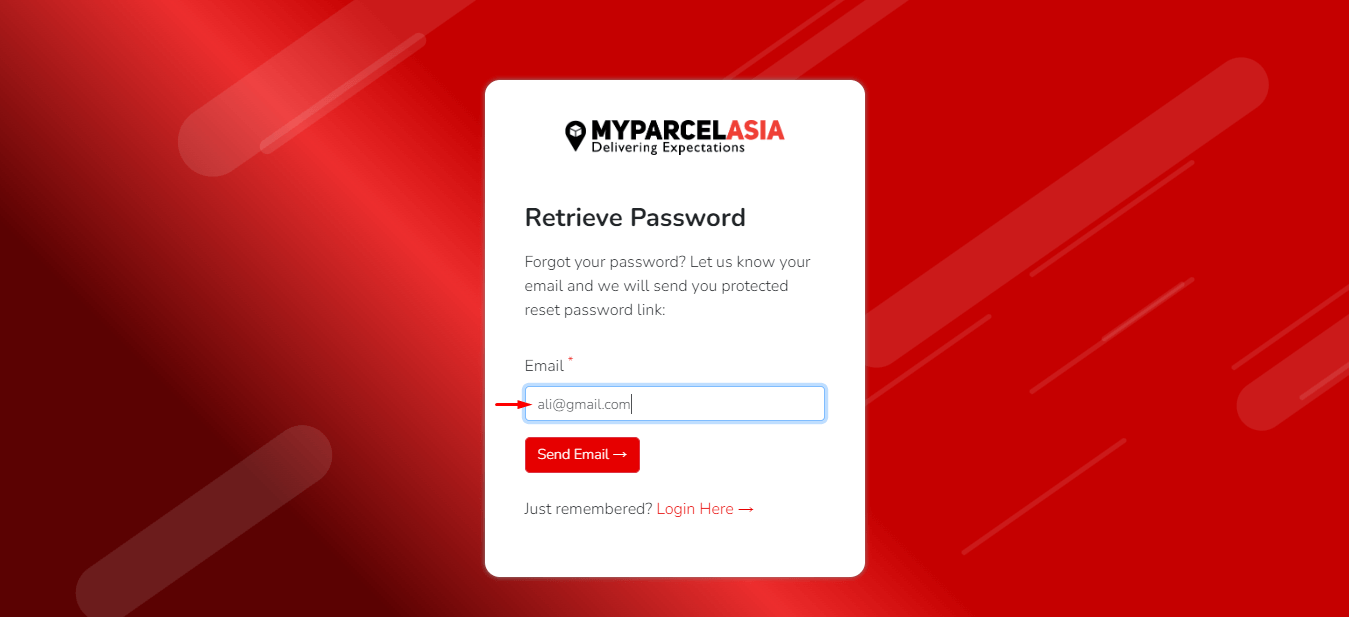 How to login step-3