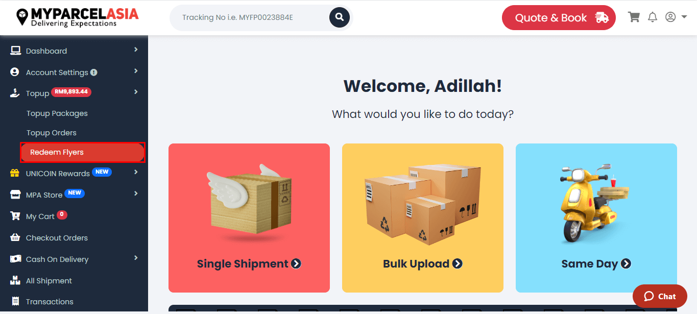 How to redeem free flyers steps-3