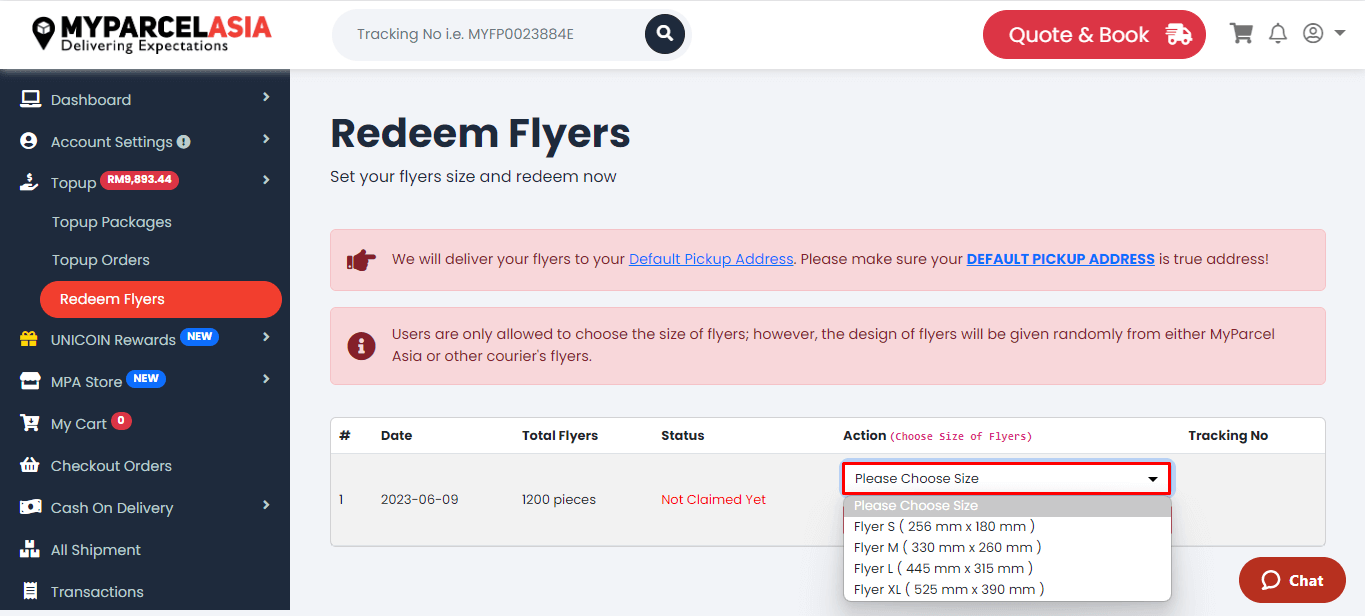 How to redeem free flyers steps-4