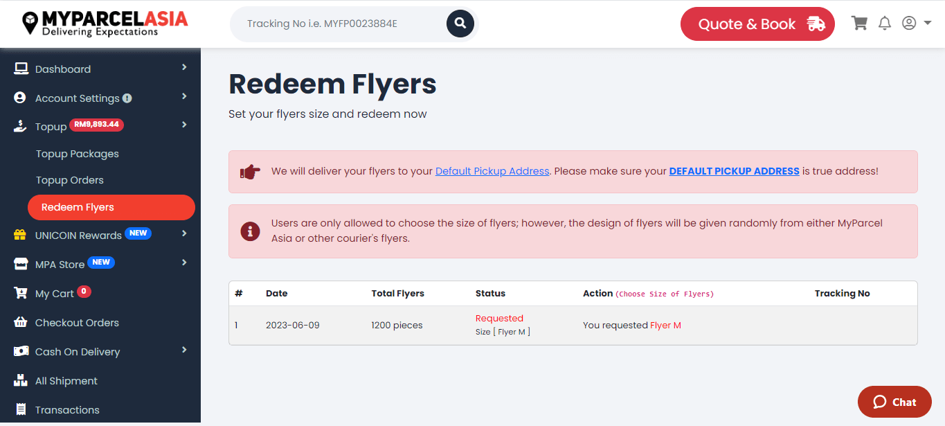 How to redeem free flyers steps-6