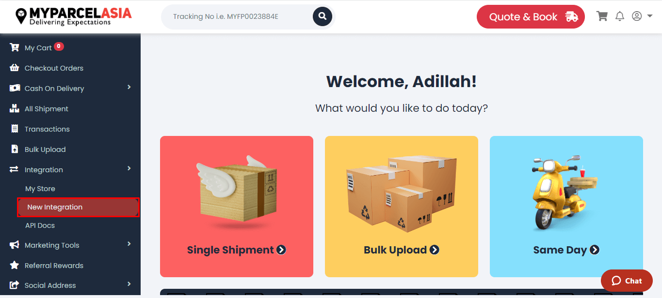 Integration with MyParcel Asia step-3
