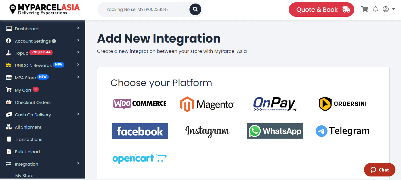 Integration with MyParcel Asia step-4