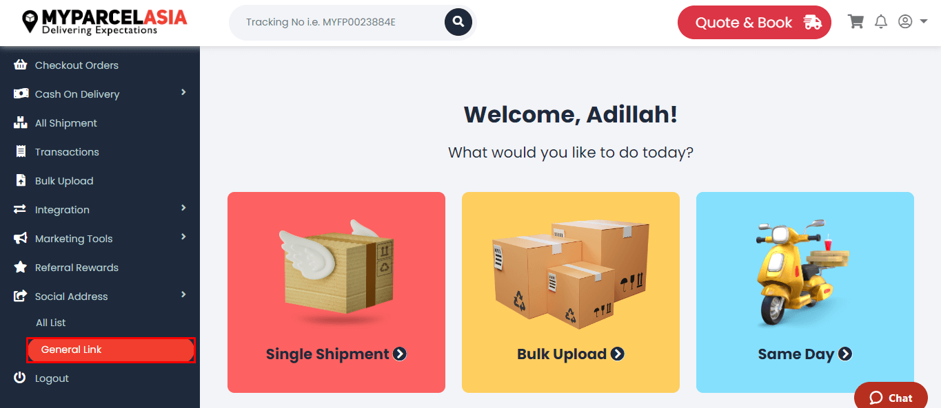 How to create social link step-3