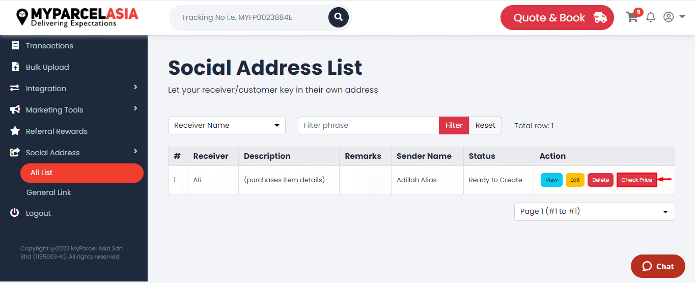 How to create social link step-8