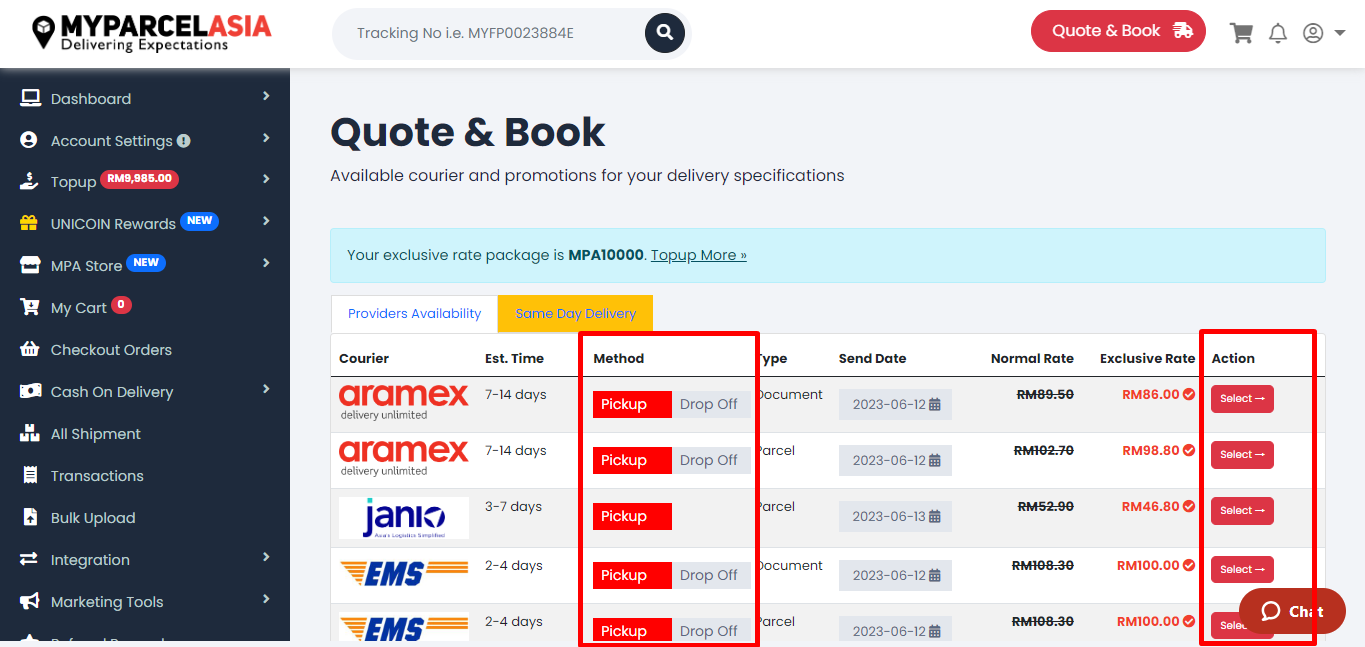 Create international delivery step-4